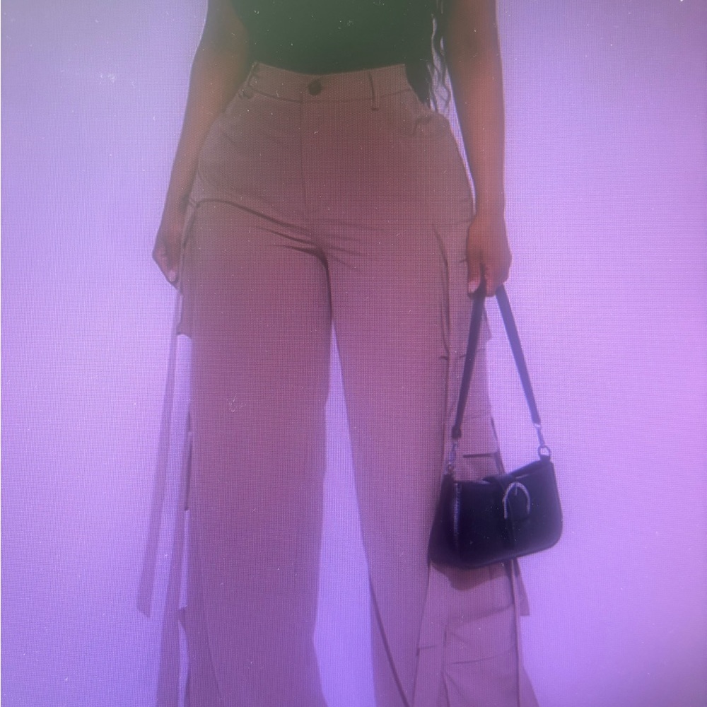 Fashion Nova cargo wide leg pant NWT